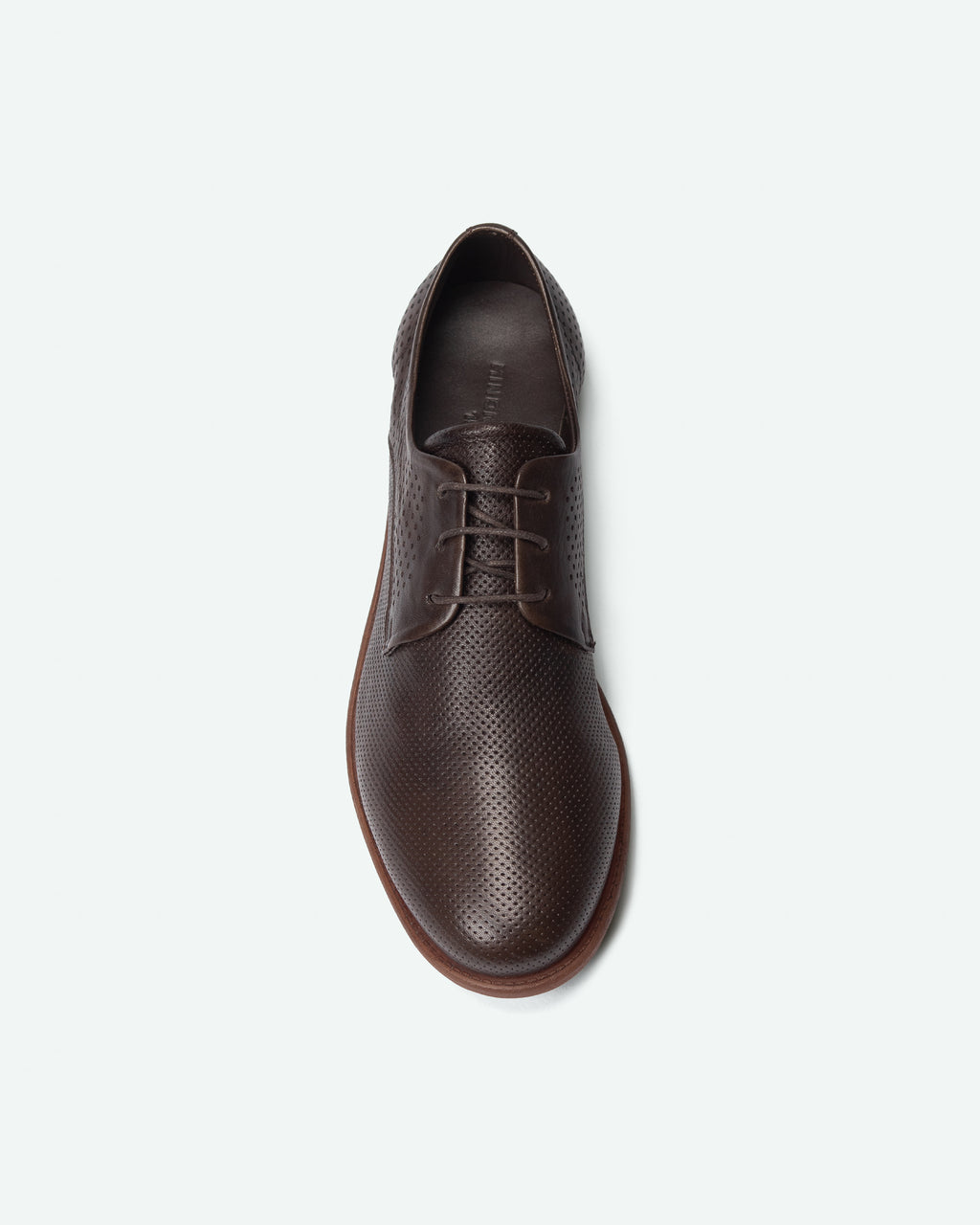 Scarpe derby uomo Carona in pelle con tomaia forata