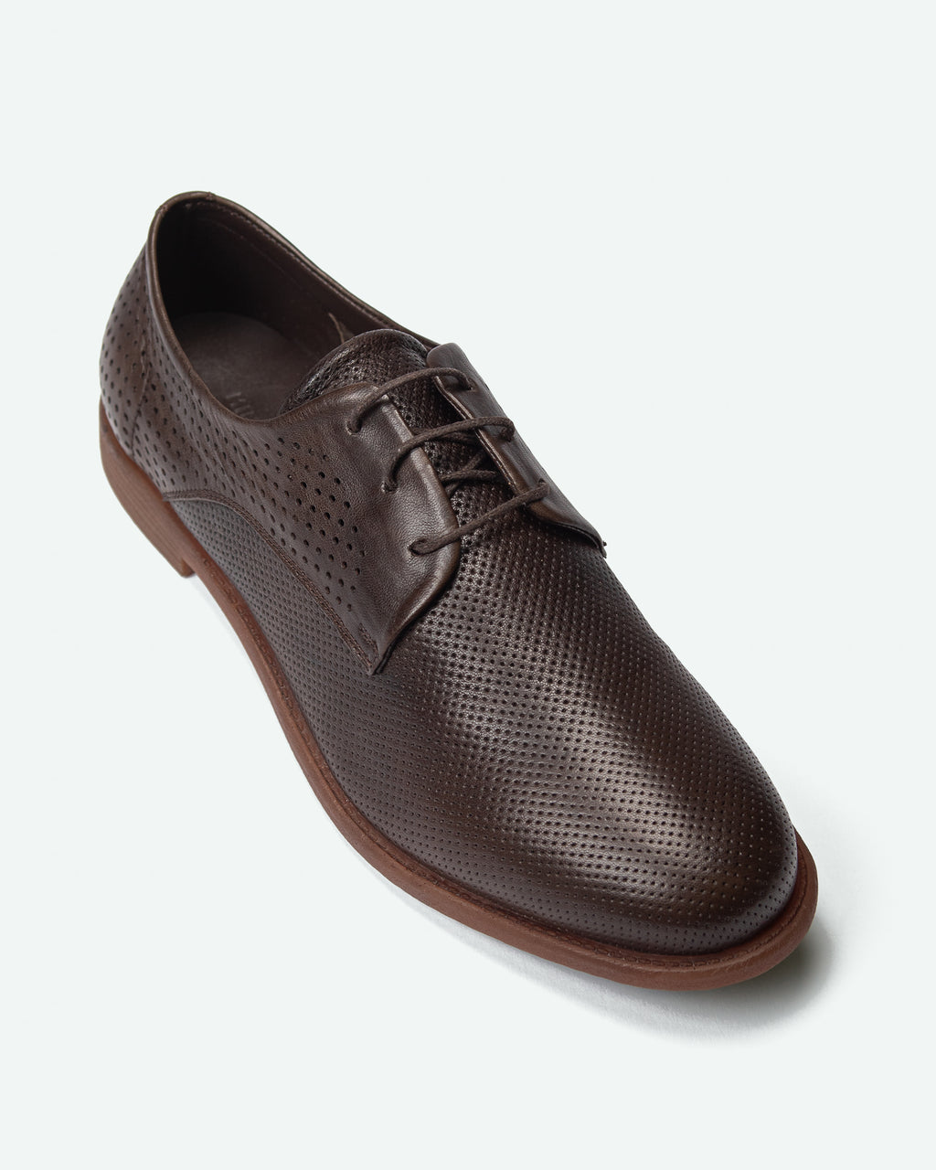 Scarpe derby uomo Carona in pelle con tomaia forata