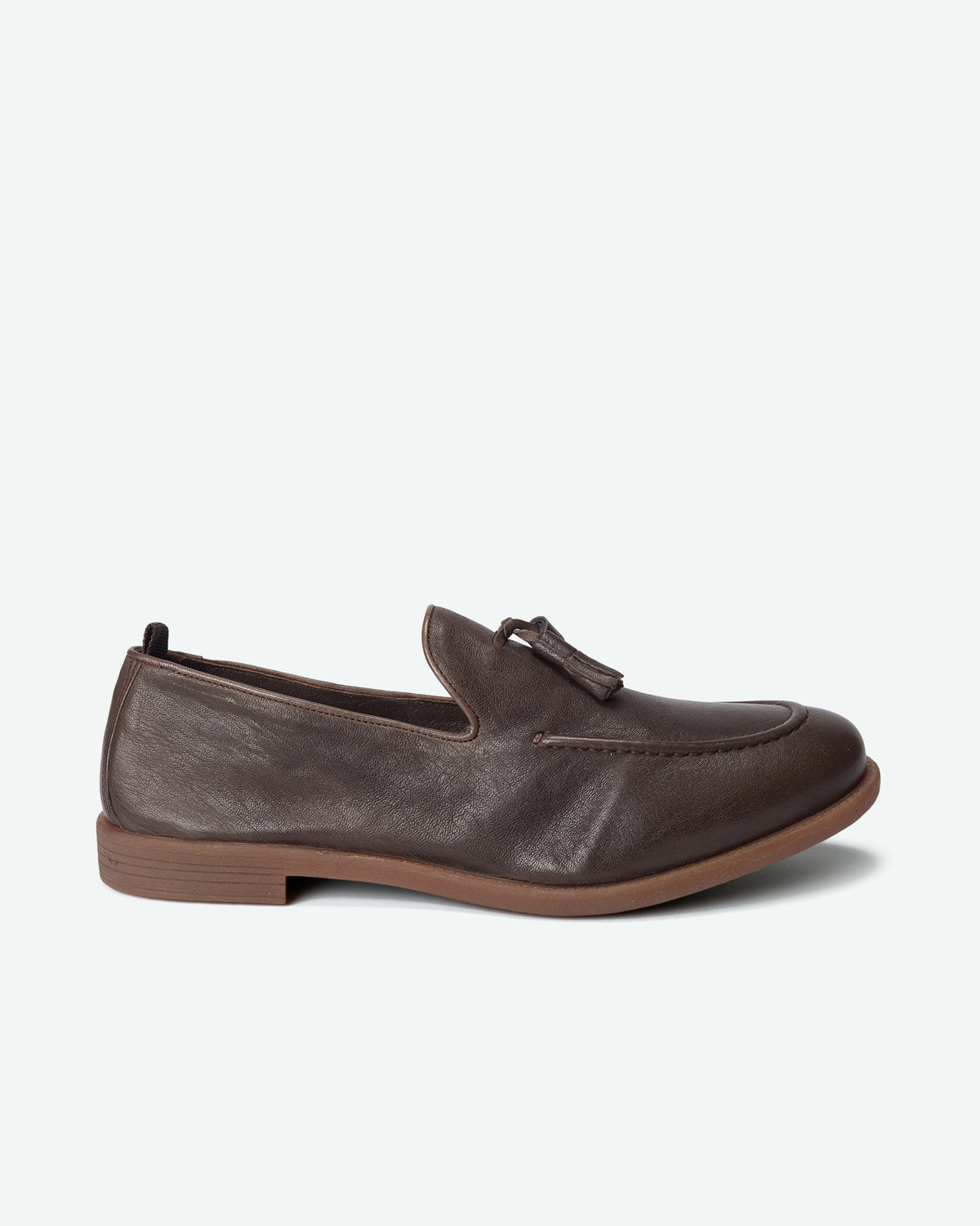 Mocassini uomo Foppolo in pelle con nappine
