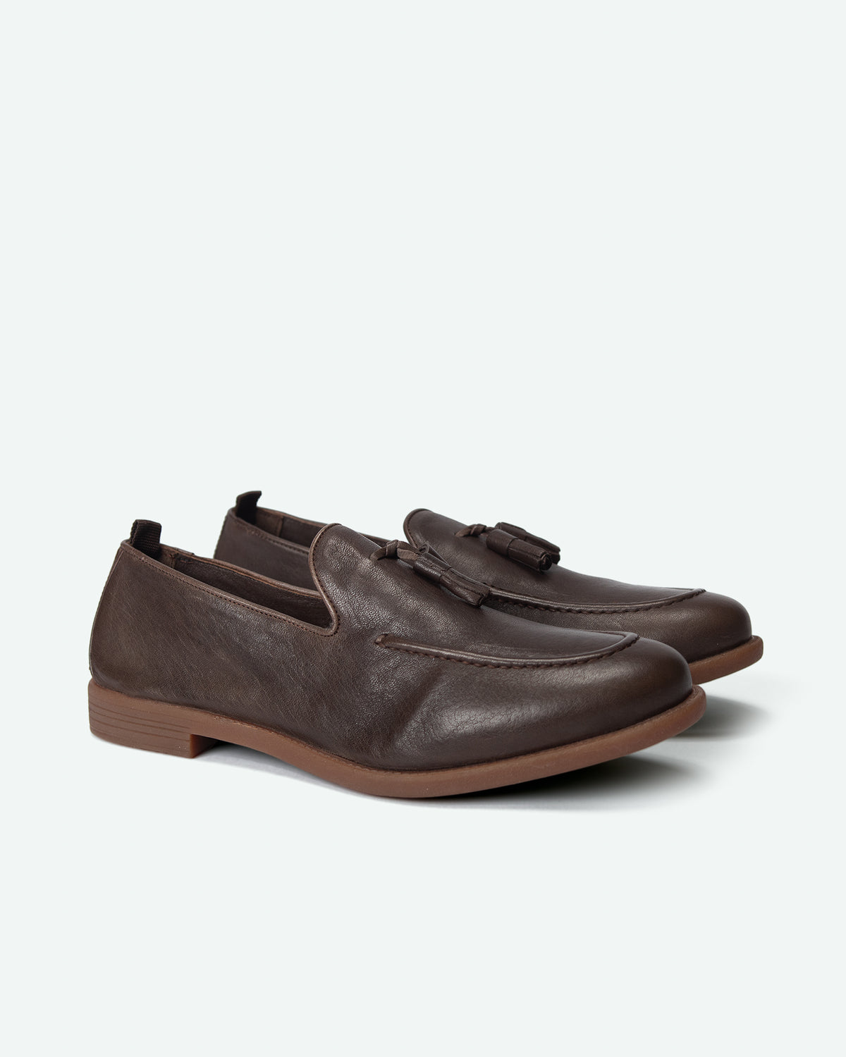 Foppolo men's loafers in leather with tassels