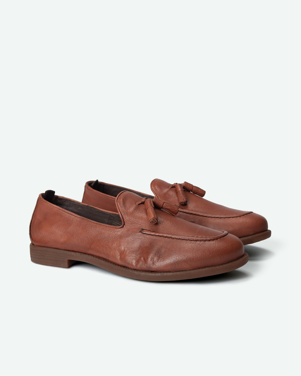 Foppolo men's loafers in leather with tassels