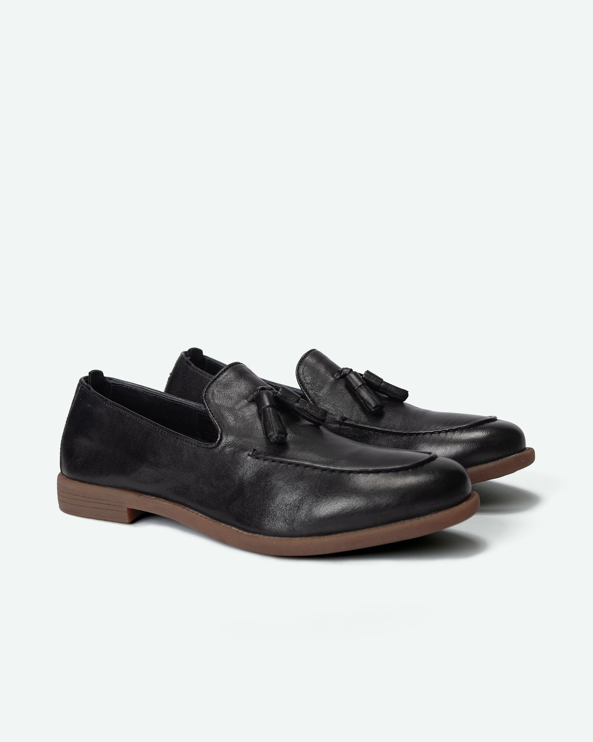 Foppolo men's loafers in leather with tassels