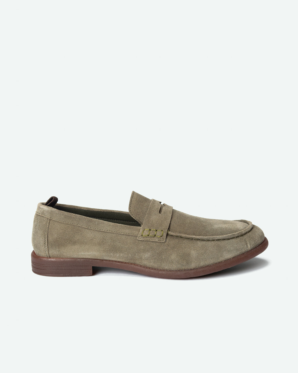 Penny loafer uomo Ardesio in pelle scamosciata