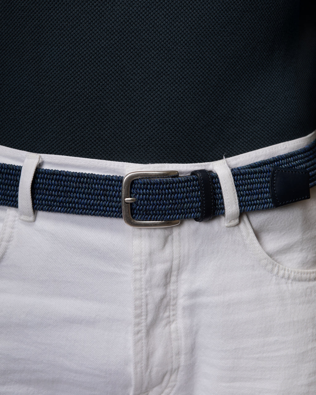 Cintura uomo Dezzo elastica intrecciata melange