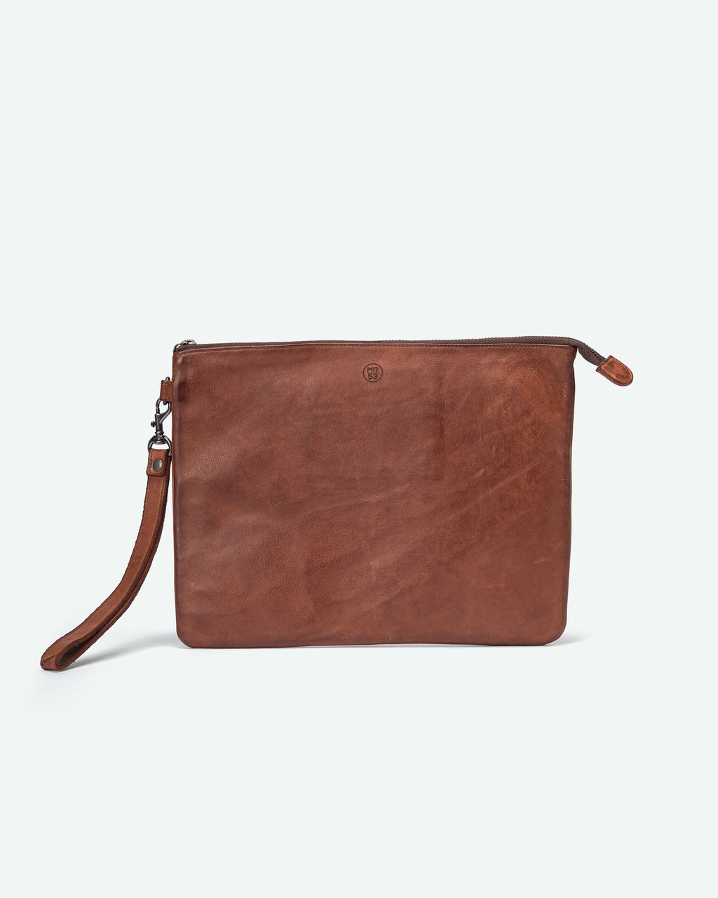 Pochette uomo Fara in pelle, formato grande