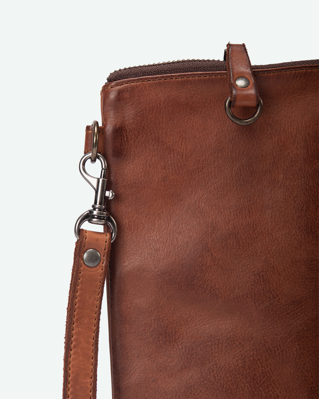 Pochette uomo Fara in pelle, formato grande