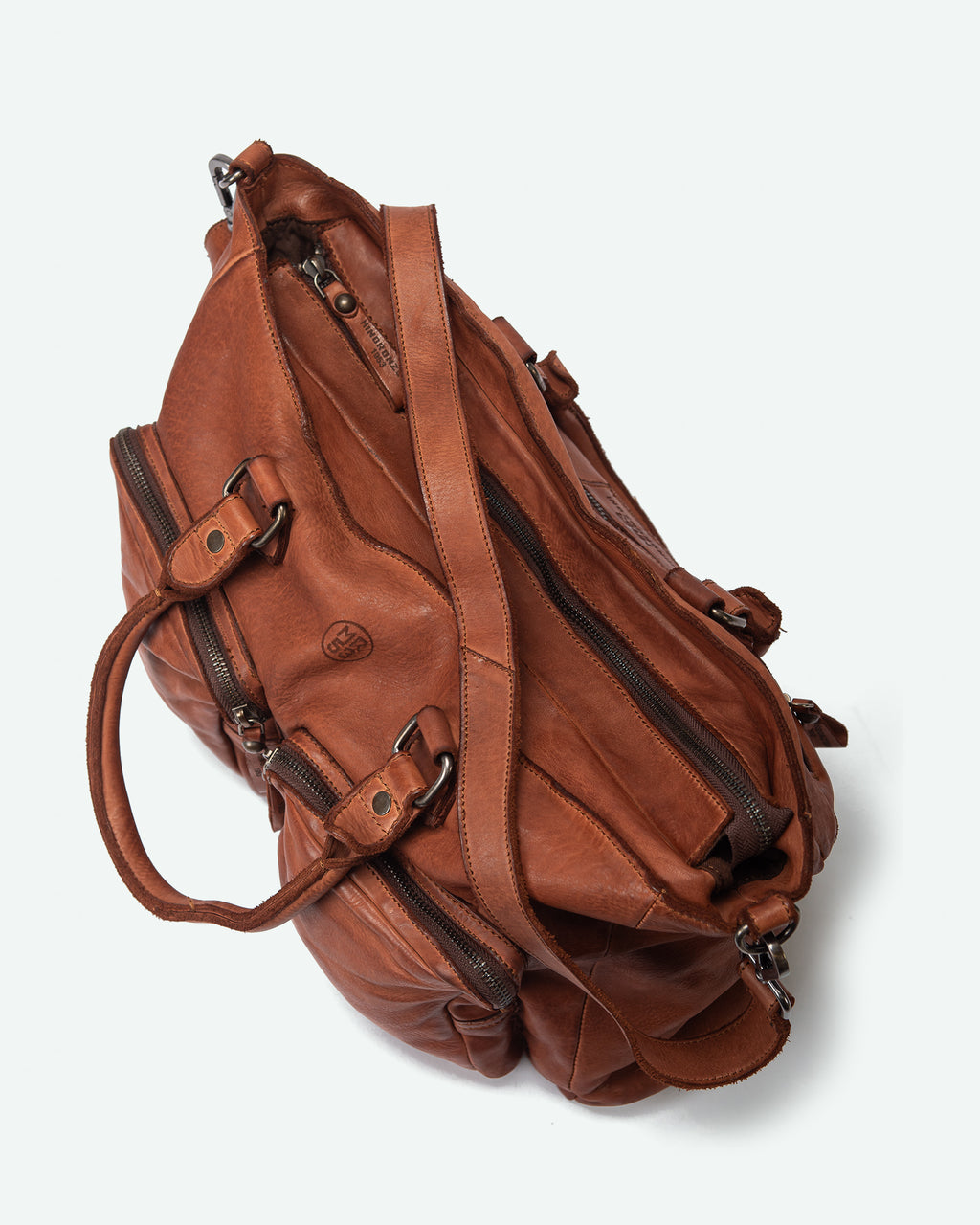 Borsa da lavoro uomo Cornello in pelle con due tasche