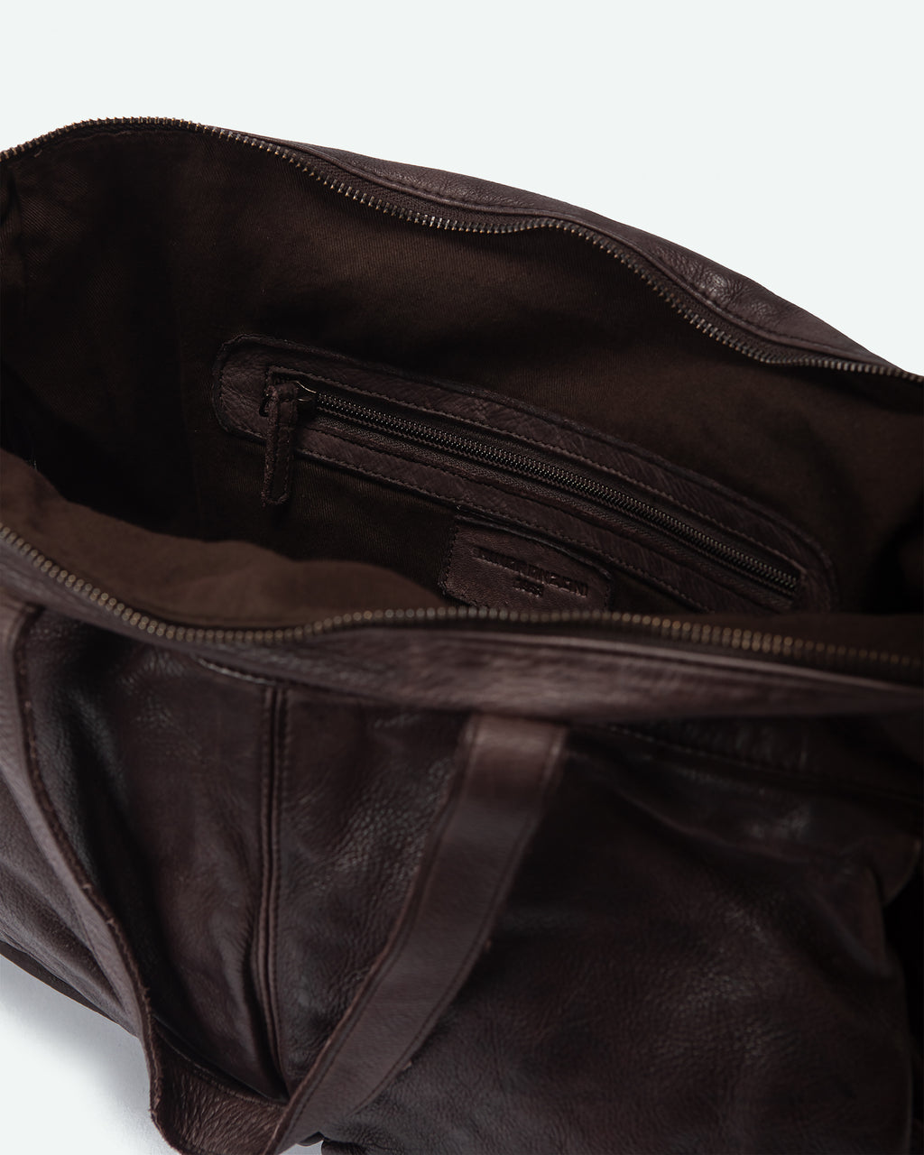 Borsa da lavoro uomo Almenno in pelle con tasca intrecciata