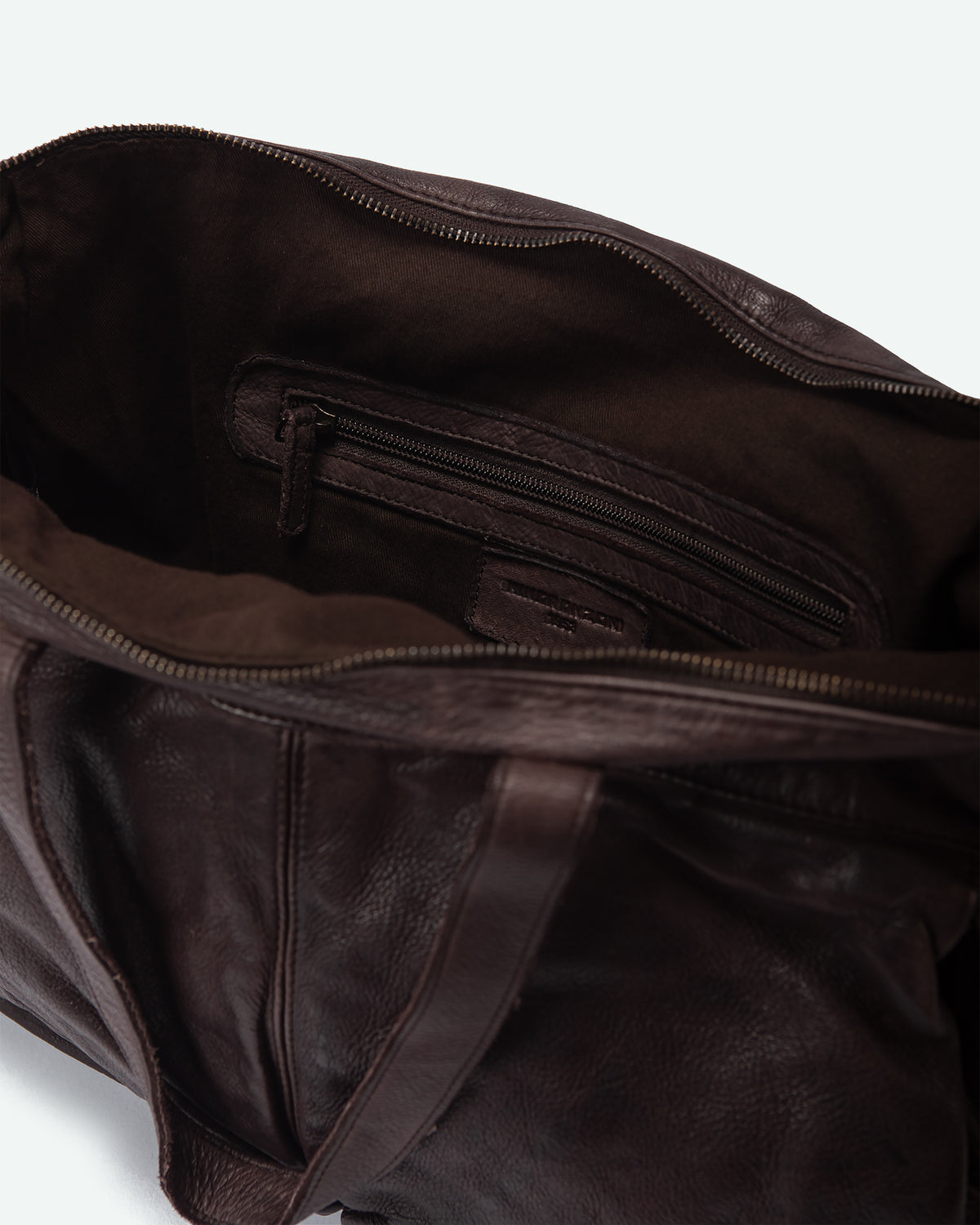 Borsa da lavoro uomo Almenno in pelle con tasca intrecciata