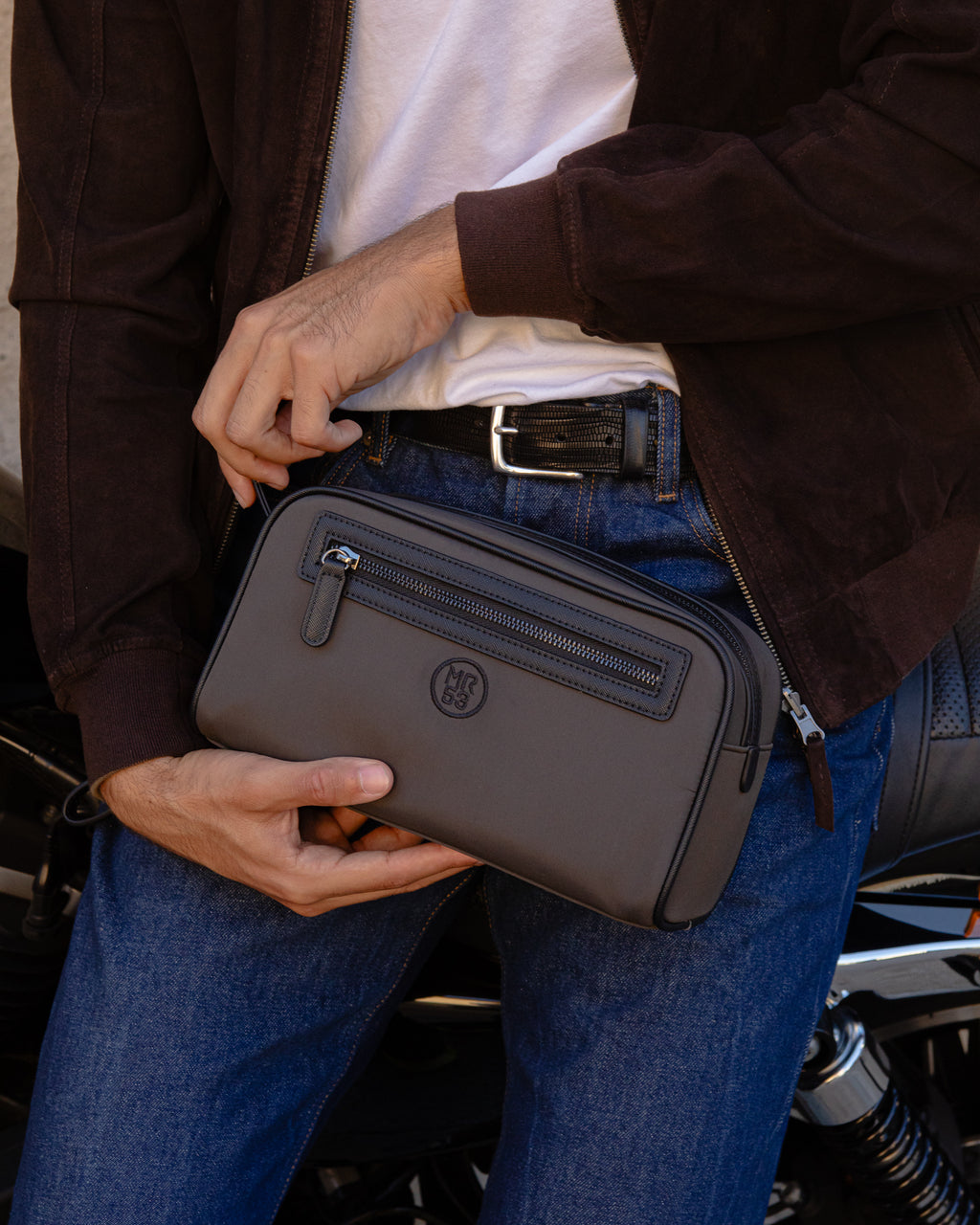 Beauty case uomo Rocca in nylon