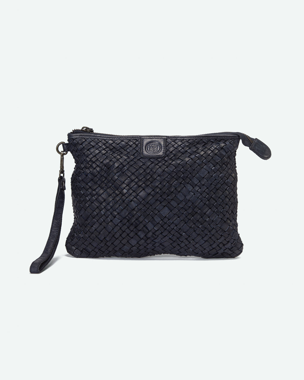 Pochette uomo Colle in pelle intrecciata