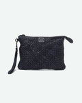 Pochette uomo Colle in pelle intrecciata