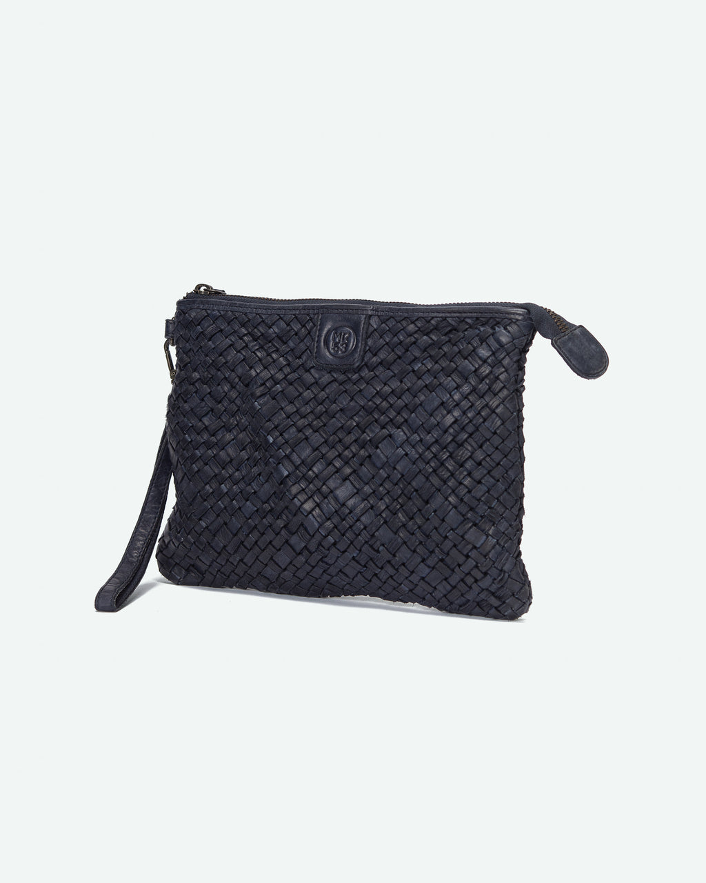 Pochette uomo Colle in pelle intrecciata