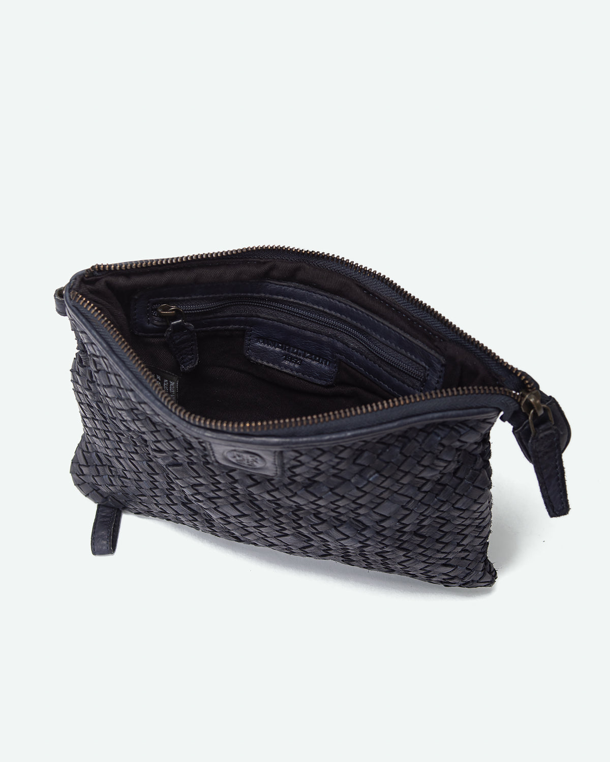 Pochette uomo Colle in pelle intrecciata