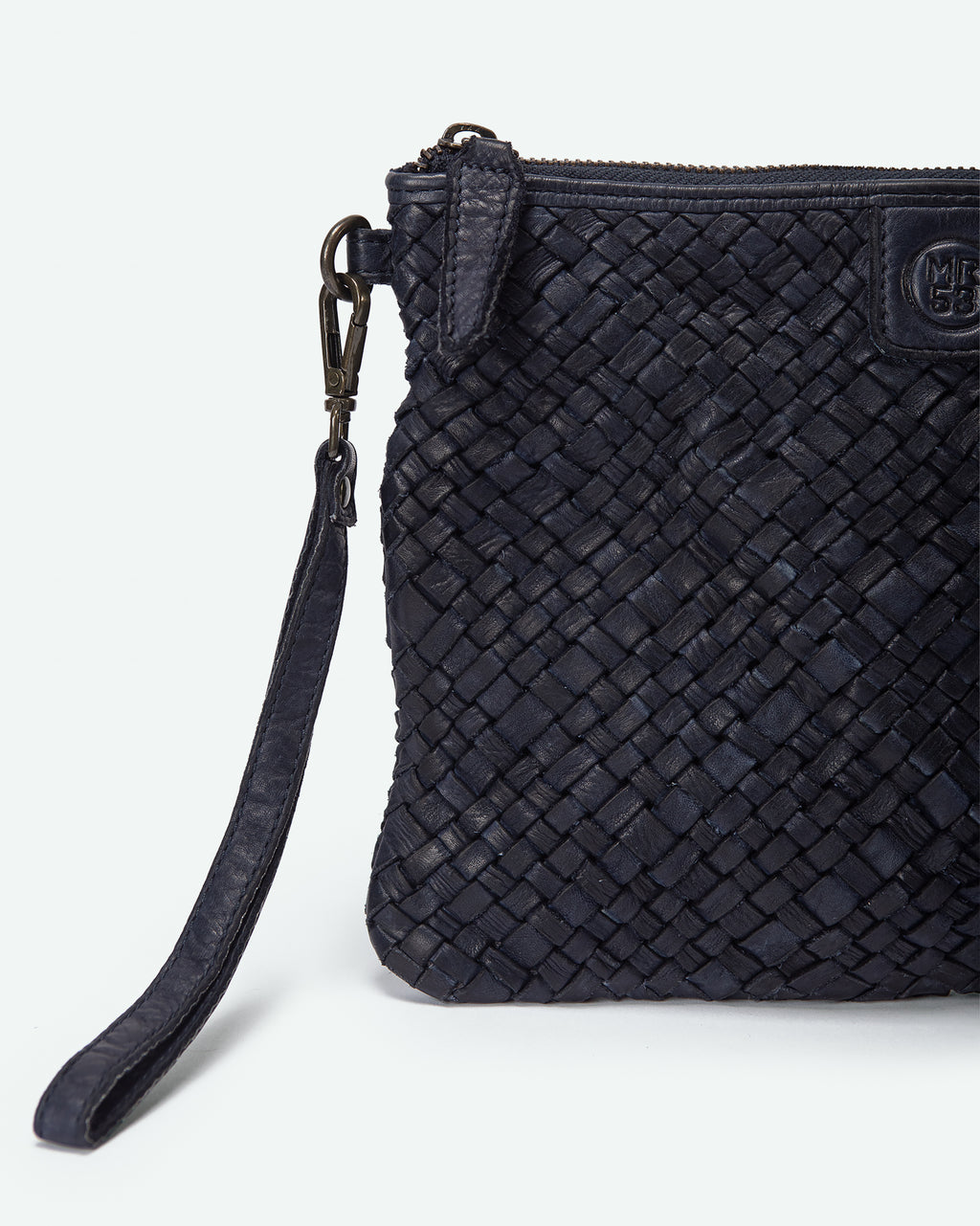 Pochette uomo Colle in pelle intrecciata