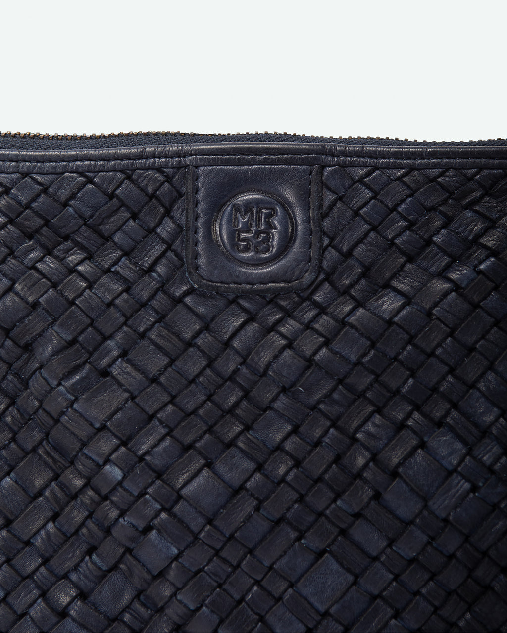 Pochette uomo Colle in pelle intrecciata