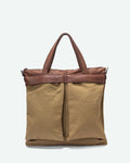Shopping bag uomo Lovere in canvas e pelle