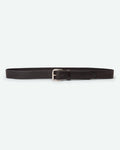 Poieto men's belt in grid-embossed leather