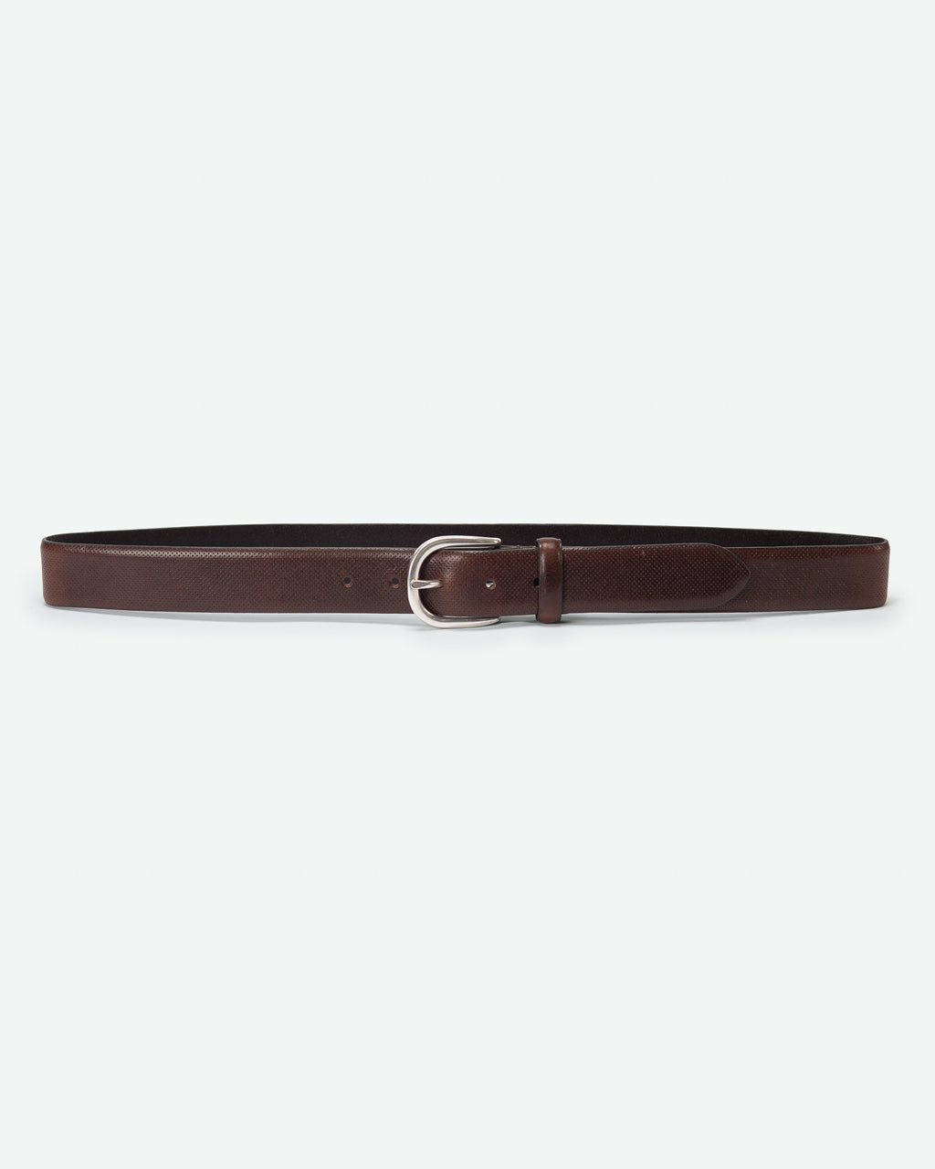 Cintura uomo Corno in pelle micro-goffrata