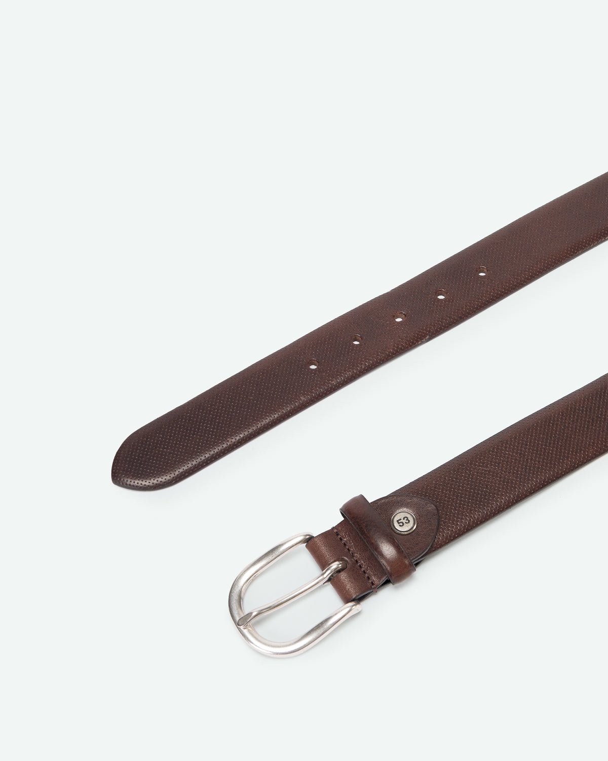 Cintura uomo Corno in pelle micro-goffrata