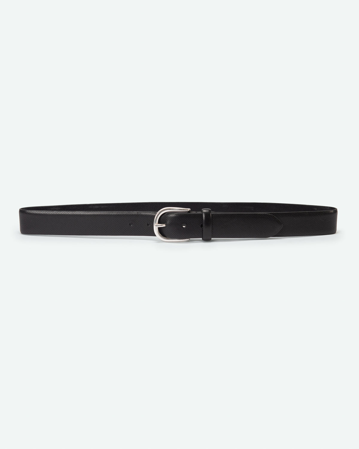 Cintura uomo Corno in pelle micro-goffrata